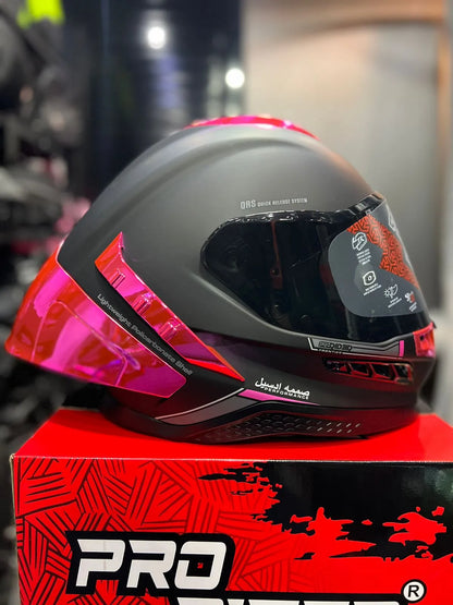 Casco PRO RIDER Frontier Negro Rosado