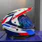 Casco Multiproposito SHAFT MX360 Apricot Blanco Rojo Azul