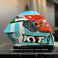 Casco KYT TT-REVO Leopard Prl Tricolore.