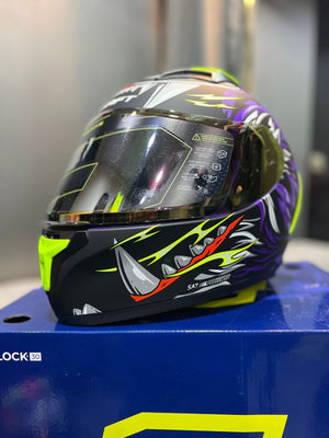 Casco SHAFT 582sp Evo Tigerface Morado