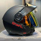 Casco SHAFT 212 Solid Negro Rojo