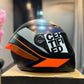 Casco Cerrado ICH 501SP Deus Naranja Azul