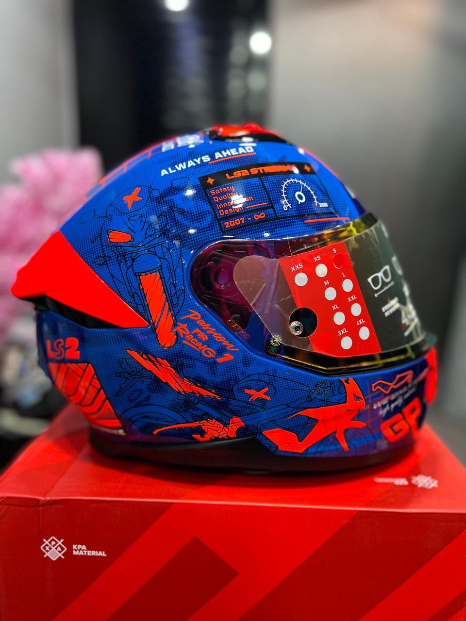 Casco LS2 FF808 Stream II GP Azul