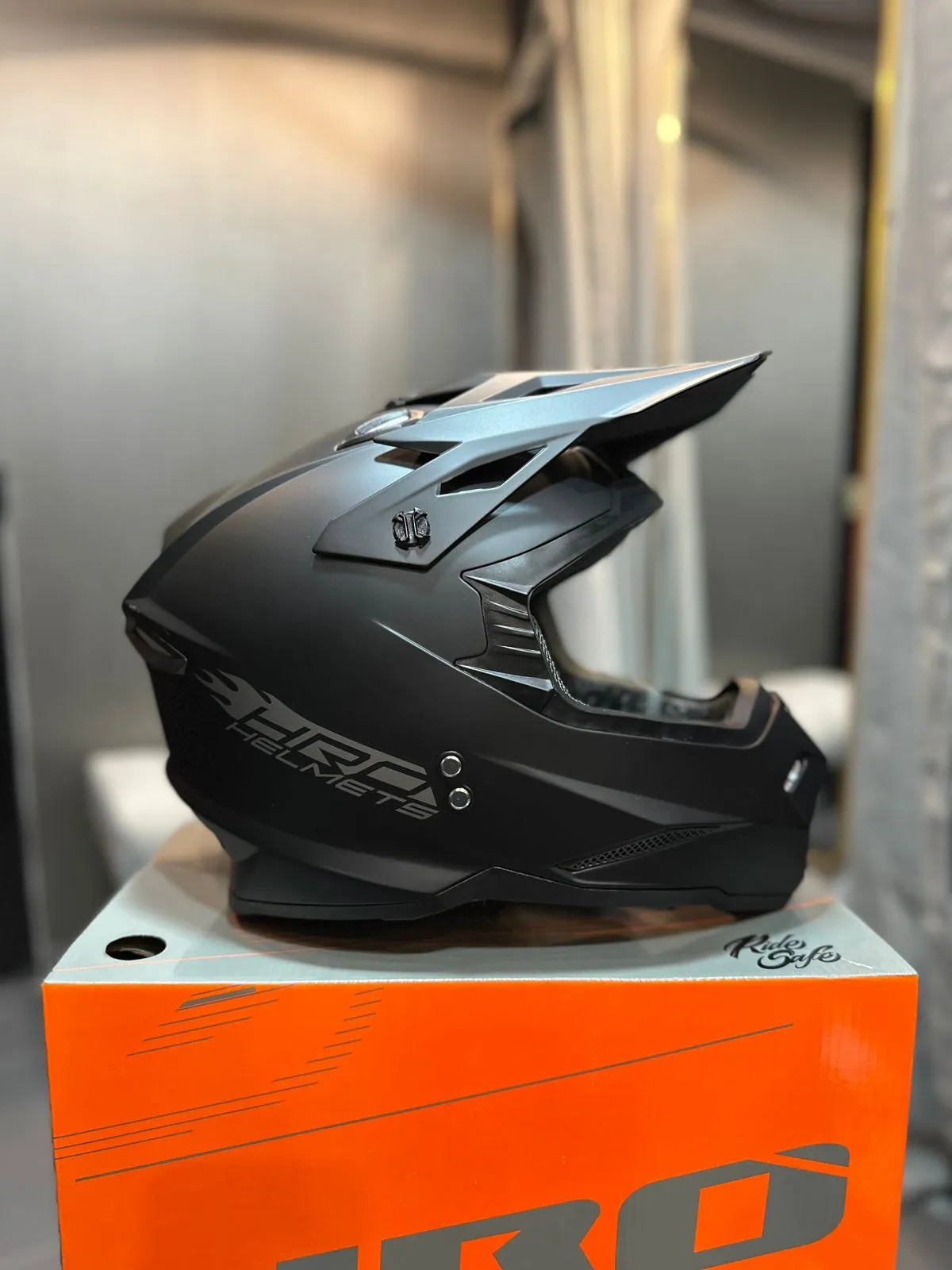Casco HRO MX03 Solid Negro Mate