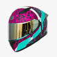 Casco HAX Obsidian Huichol Turquesa