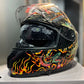 Casco SHAFT PRO SERIES 610DV Llamas Negro