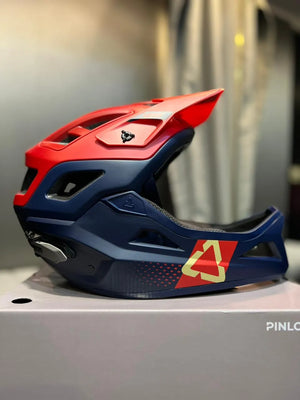 Casco LEATT MTB Enduro Azul Rojo