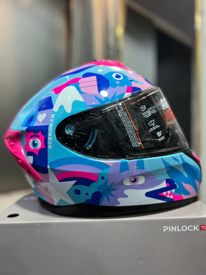 Casco SHAFT PRO SERIES 610DV Azul Rosado