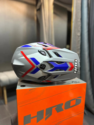 Casco HRO MX03 Ilfrato Azul