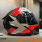 Casco Abatible HRO 3440DV Filo Rojo