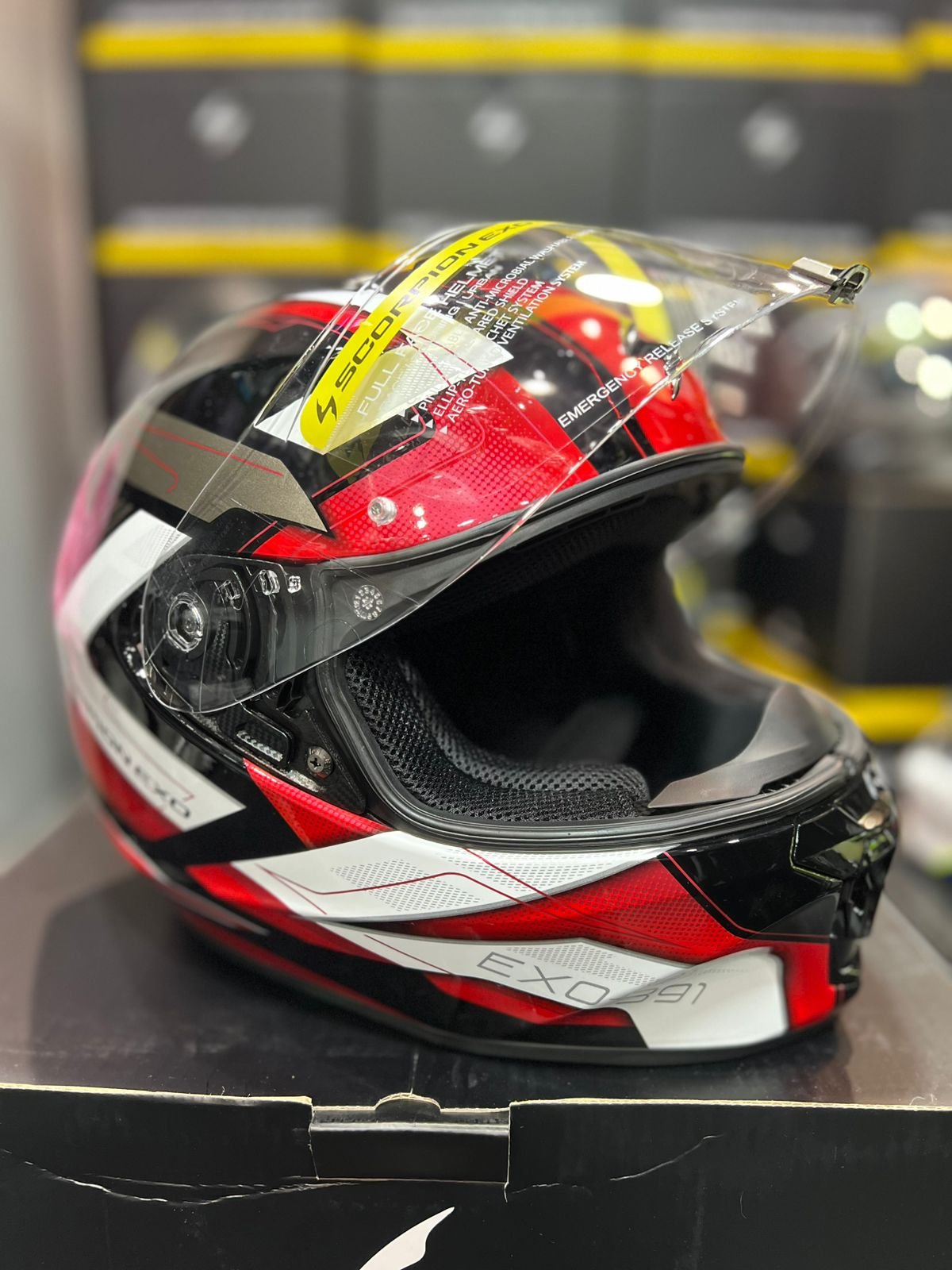 Casco SCORPION EXO 391 CAPTOR Rojo