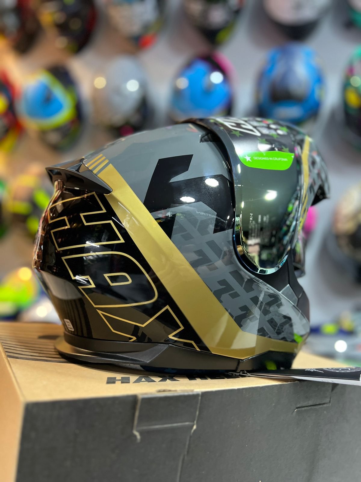 Casco Abatible Hax Amatista Wind Oro