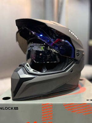 Casco Cross HRO MX340 DV Soiid Gris