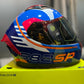 Casco SHAFT 582 sp Evo Lineal Azul Rojo