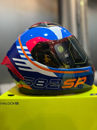 Casco SHAFT 582sp Evo Lineal Azul Rojo