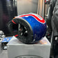 Casco HJC V10 Blanco Azul Rojo