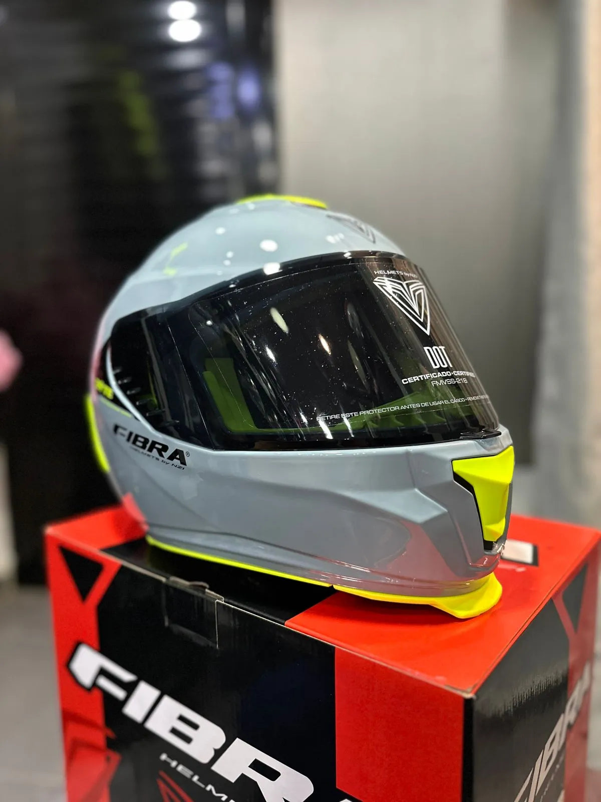 Casco FIBRA Byte Steam Gris