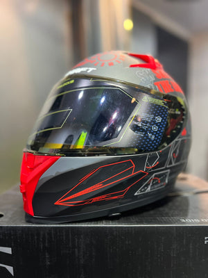 Casco SHAFT 526 SP Evo Gris Rojo