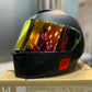 Casco X One 500RS Solid Negro Rojo