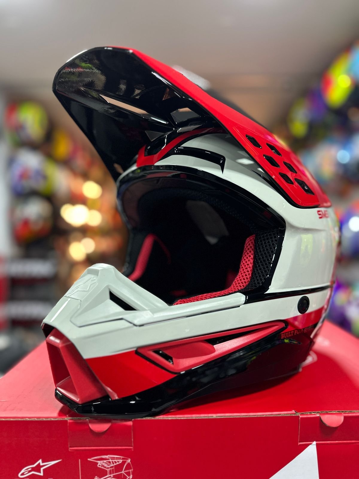 Casco ALPINESTARS SM5 Rojo Negro