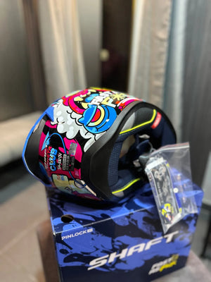 Casco Integral SHAFT 532 DV Monsta Club Rojo Azul