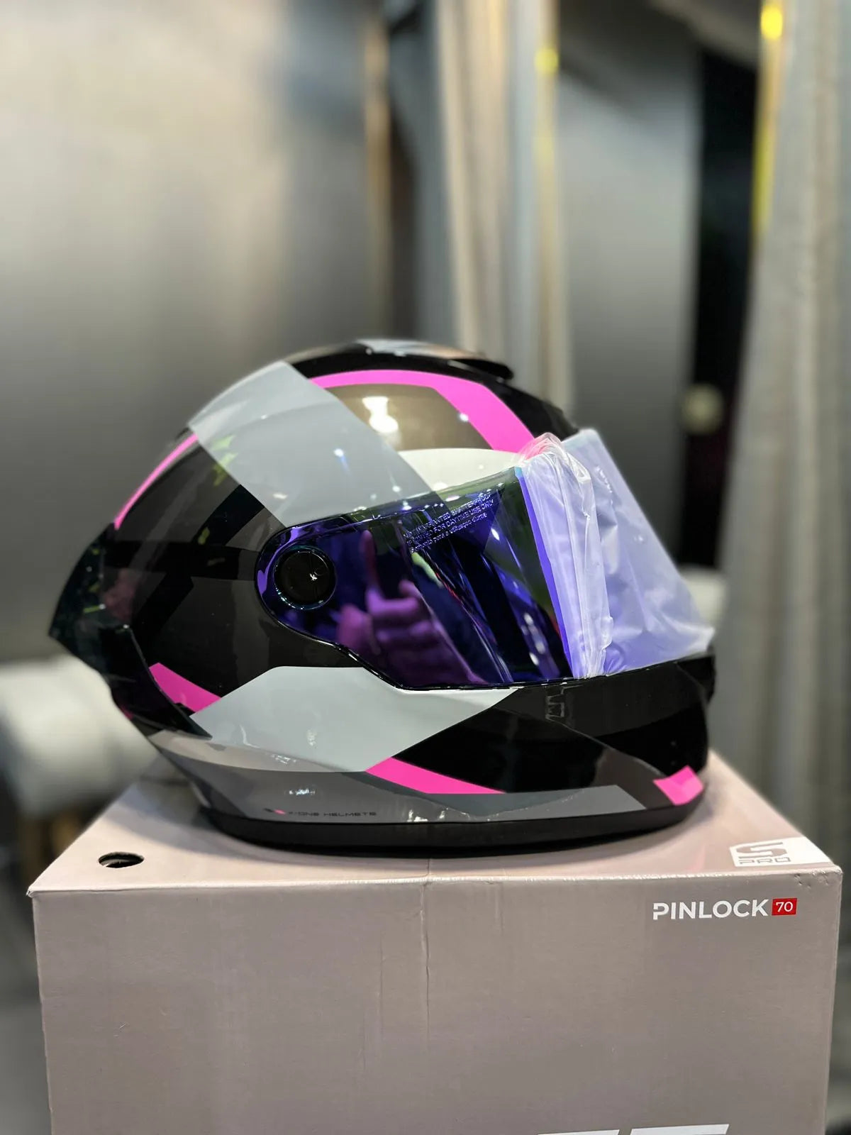 Casco X One 500RS Blitz Rosado