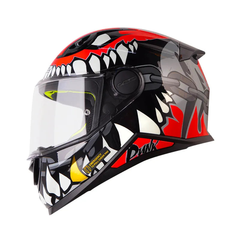 Casco LS2 Niños FF812 Punk Rojo Negro