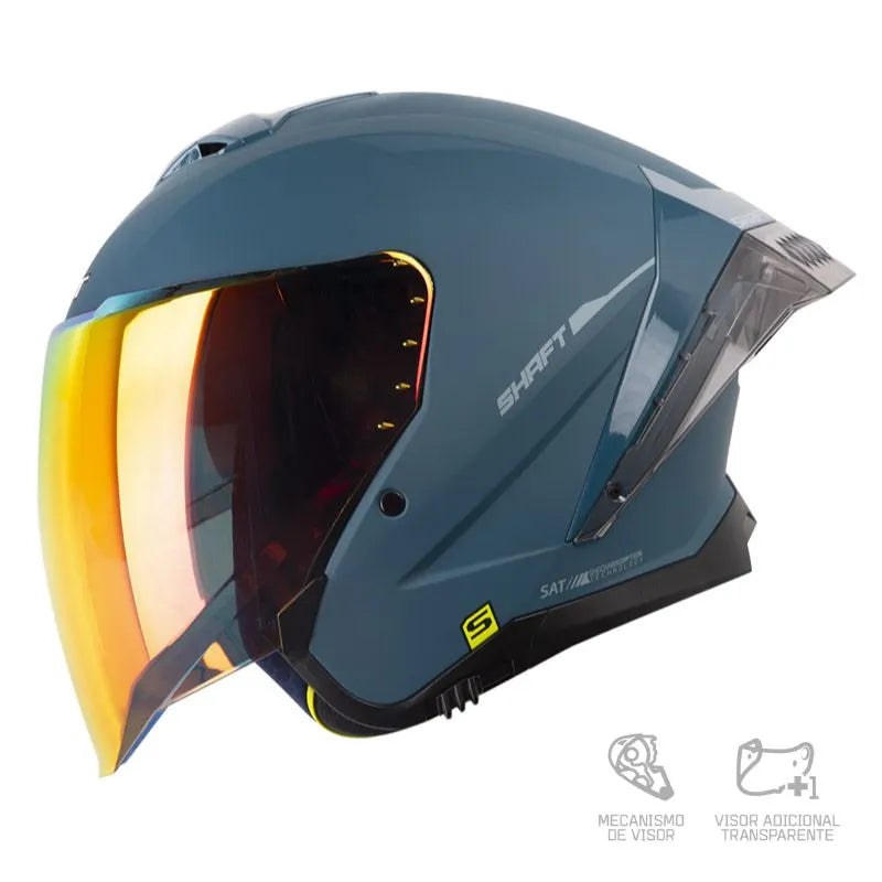 Casco SHAFT 246SP Solid Azul Petrolizado