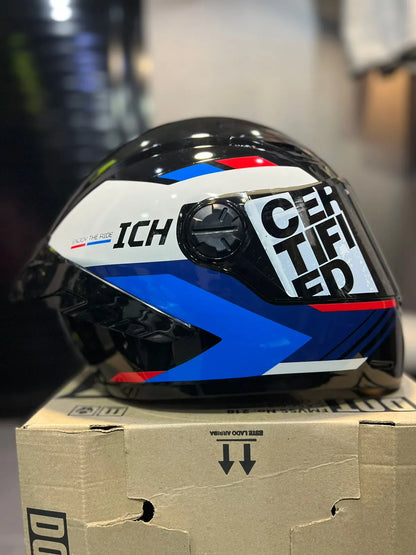 Casco Cerrado ICH 501SP Done Blanco Azul