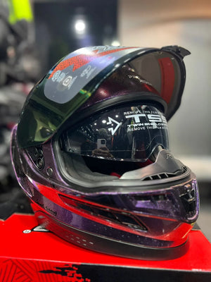 Casco PRO RIDER Frontier Camaleon Morado