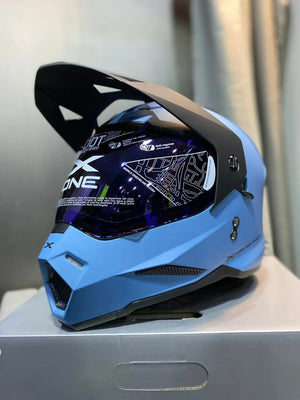Casco X One MX328 DV Solid Azul