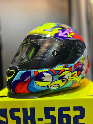 Casco Integral SHAFT 562R Dreams Azul Naranja