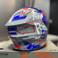 Casco Cross HRO MX340 DV Stripe Gris Azul