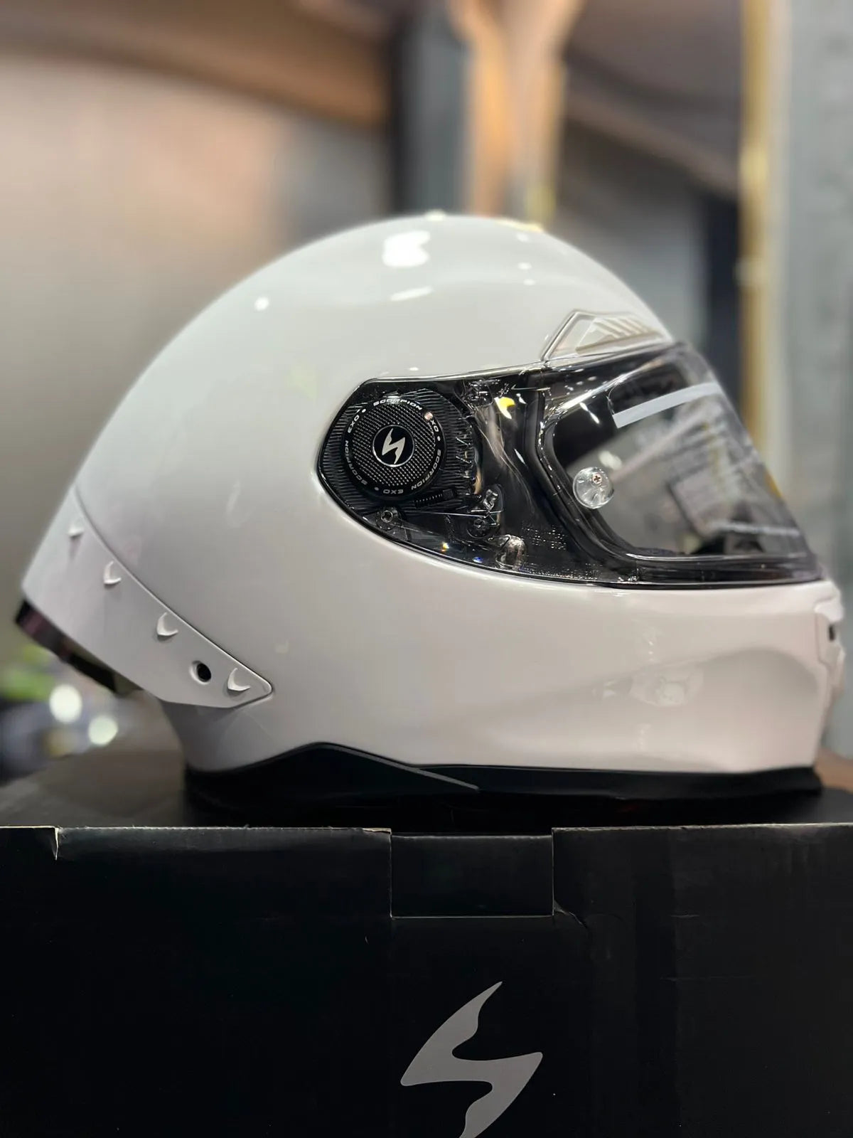 Casco SCORPION EXO Race Air Solid Blanco