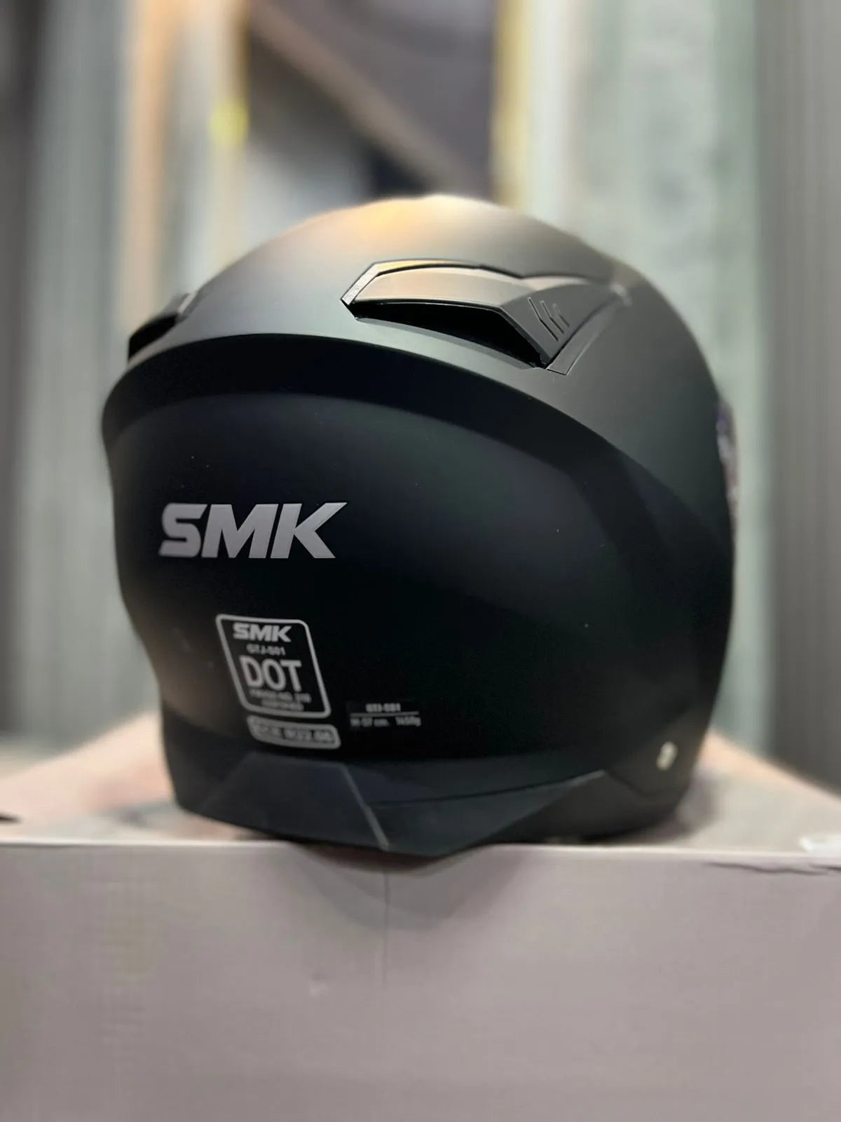 Casco Abierto SMK GTJ 501 Solid Negro