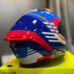 Casco SHAFT 582sp Evo Lineal Azul Rojo