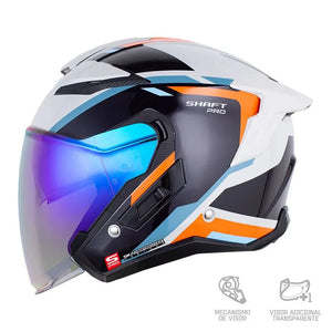PREVENTA Casco SHAFT PRO 343 DV JEVEUX - Gris claro Naranja