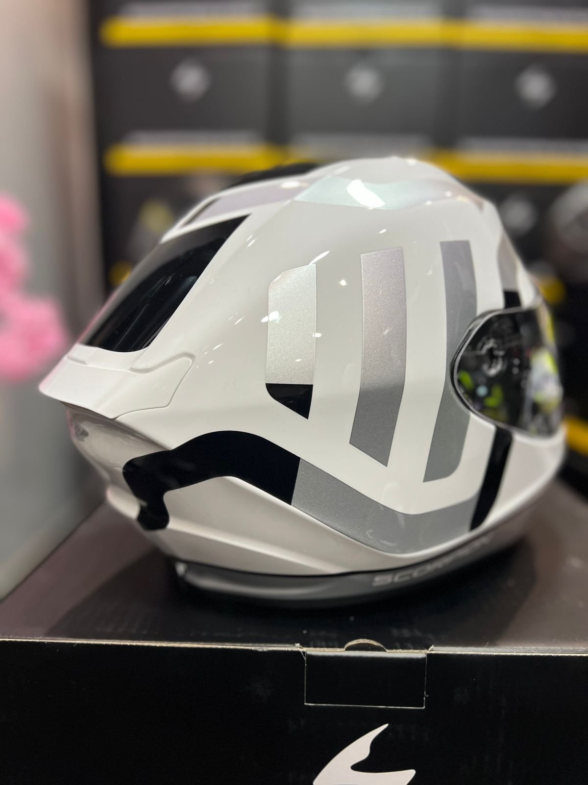 Casco SCORPION EXO 391 AROK Blanco Gris