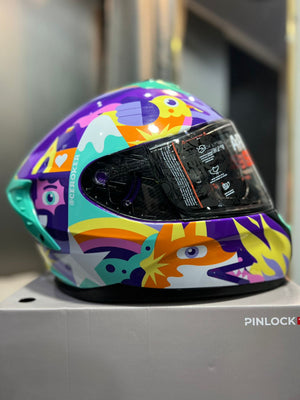 Casco SHAFT PRO SERIES 610DV Morado Turquesa