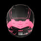 Casco HAX Obsidian Negro Rosado