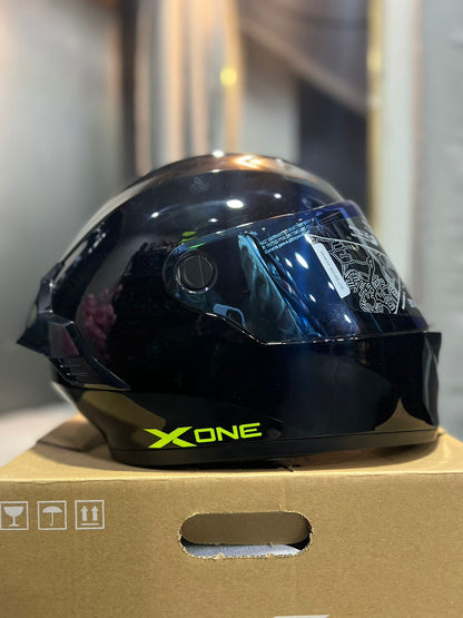 Casco X One 500RS Solid Negro Neon