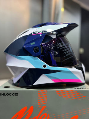 Casco Cross HRO MX340 DV Long Turquesa