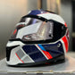 Casco SPARTAN Panther SV Valve Blanco Naranja