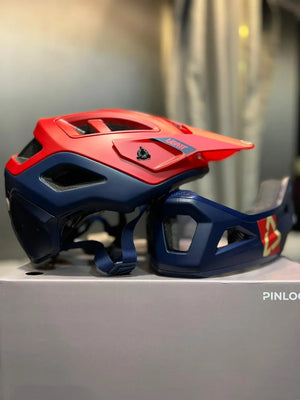 Casco LEATT MTB Enduro Azul Rojo