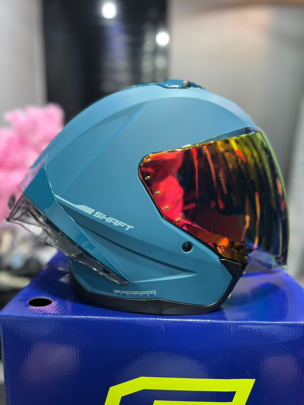 Casco SHAFT 246SP Solid Azul Petrolizado