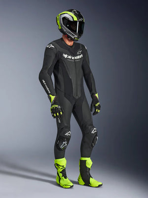 Monotraje ALPINESTARS De Cuero 1 Pieza GP Force V2 - Negro