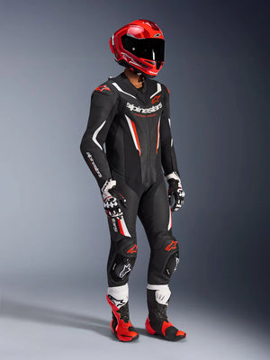 Monotraje ALPINESTARS De Cuero 1 Pieza GP Force V2 - Rojo