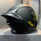 Casco SHAFT 502 DOT Solid Negro Dorado