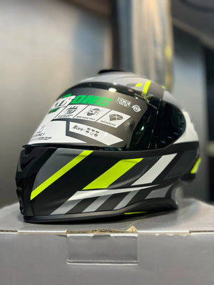Casco XTRONG 820SP Manja Gris Oscuro Verde