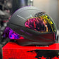 Casco PRO RIDER 711 Negro Morado